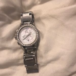 Nixon watch. The 42-20 chrono mother of pearl face